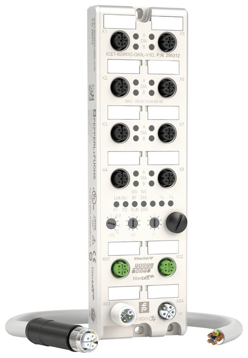 Ethernet I/O modulok többprotokollos funkciókkal és M12 tápcsatlakozókkal: már beépített nyolcutas IO-Link masterrel is